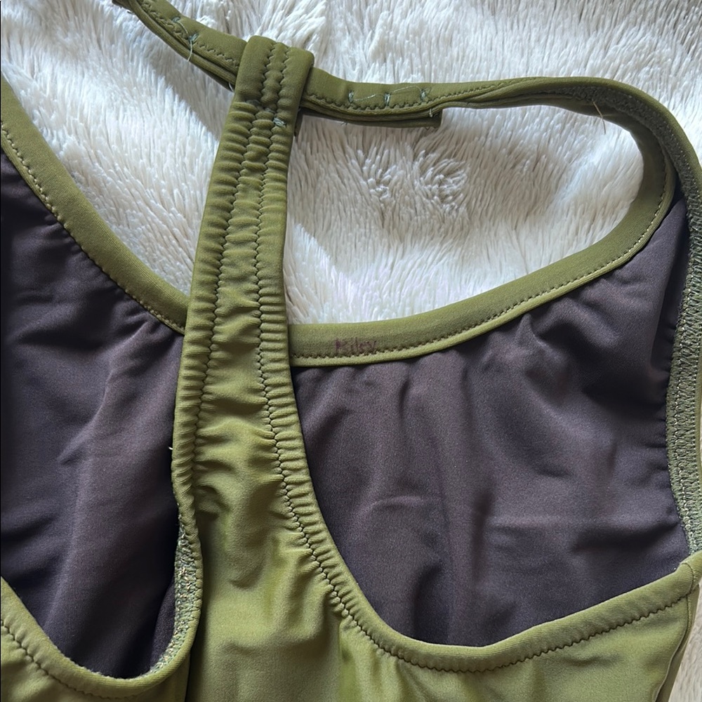 Olive Green One-Piece Leotard - Picture 5 of 5